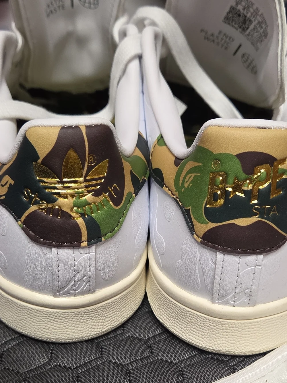 adidas Stan Smith x A Bathing Aps Wite Leather Sneakers